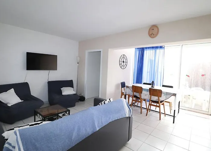 Maison Mediterraneenne 60m² Avec Patio Et Parking Prive, A 5min De La Plage, 3 Pieces Confortables - Fr-1-307-6 * 勒格罗-迪鲁瓦